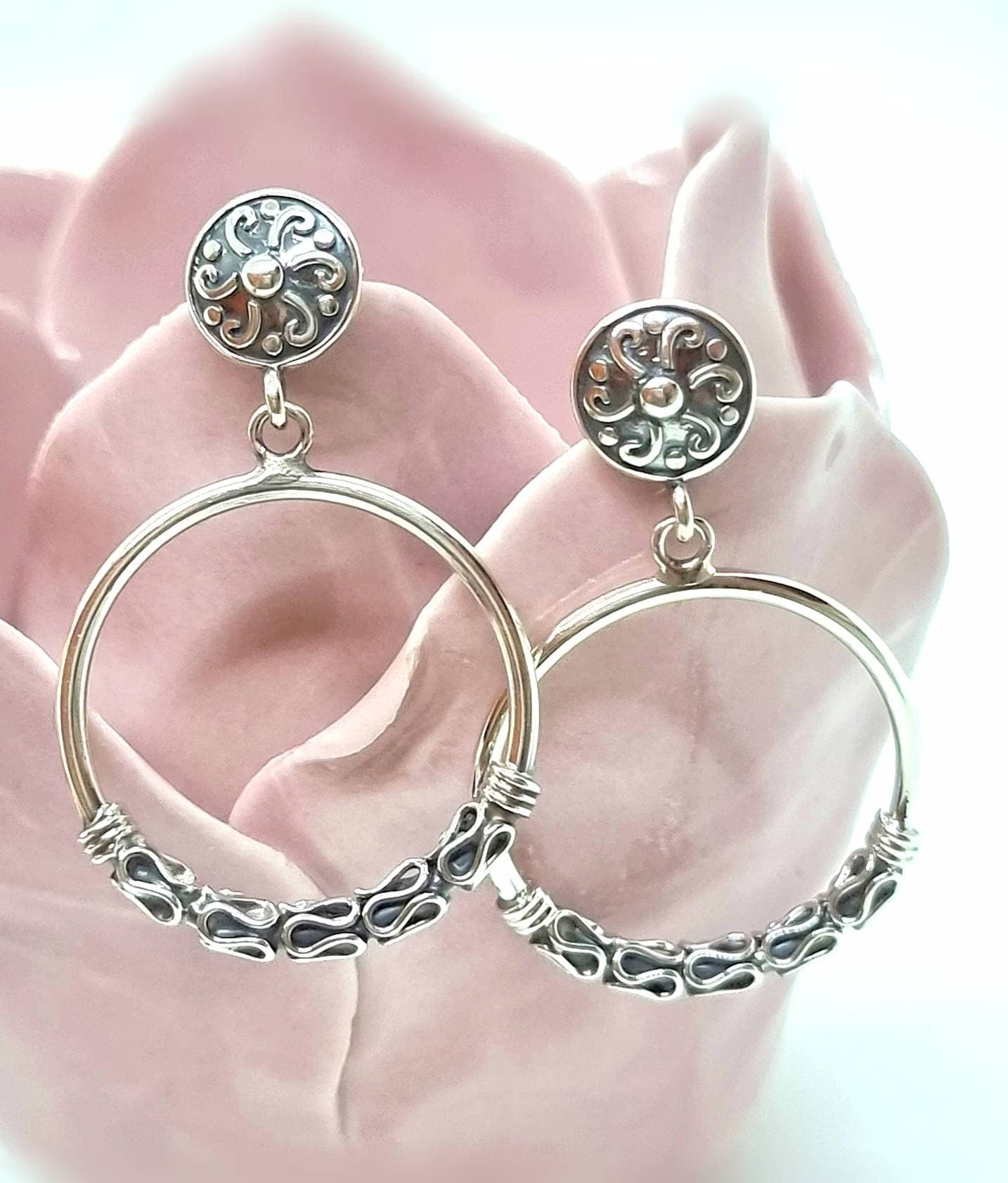 Bali Ohrringe Silber 925, Ohrstecker Sterling Bali Ohrringe Silber 925, Ohrstecker Sterling von NamasteSilber