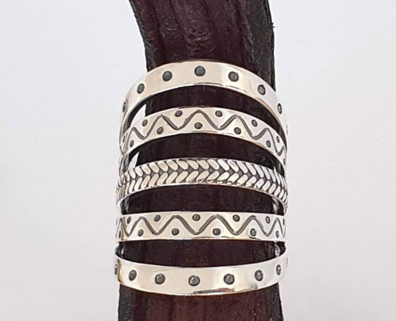Boho Ring Silber, Sterling Silber 925 von NamasteSilber