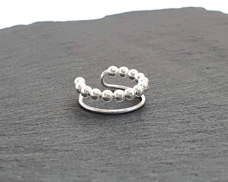 Ohrklemme, Ear Cuff Silber 925, Ohrmanschette, Sterling Minimalistisch von NamasteSilber