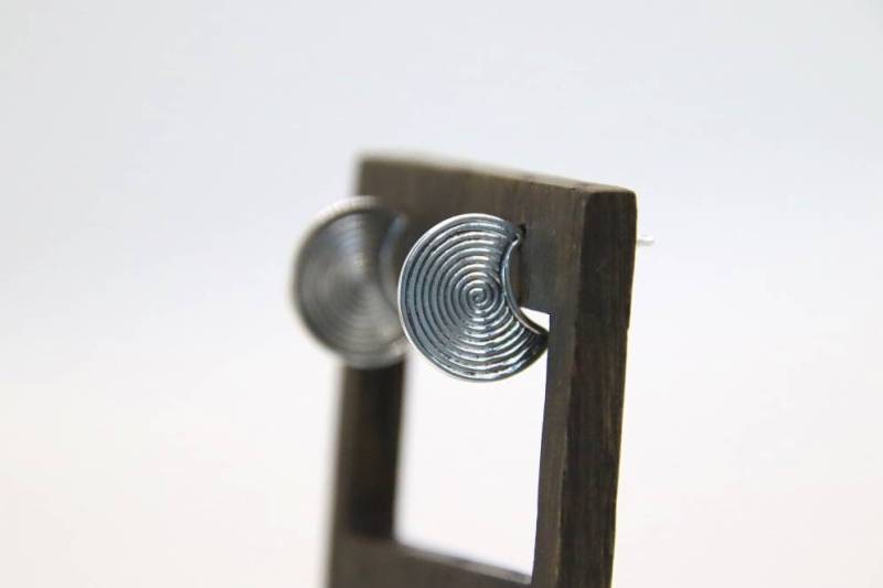 Ohrringe Silber, Ohrstecker, Spiral, Sterling Silber 925 von NamasteSilber