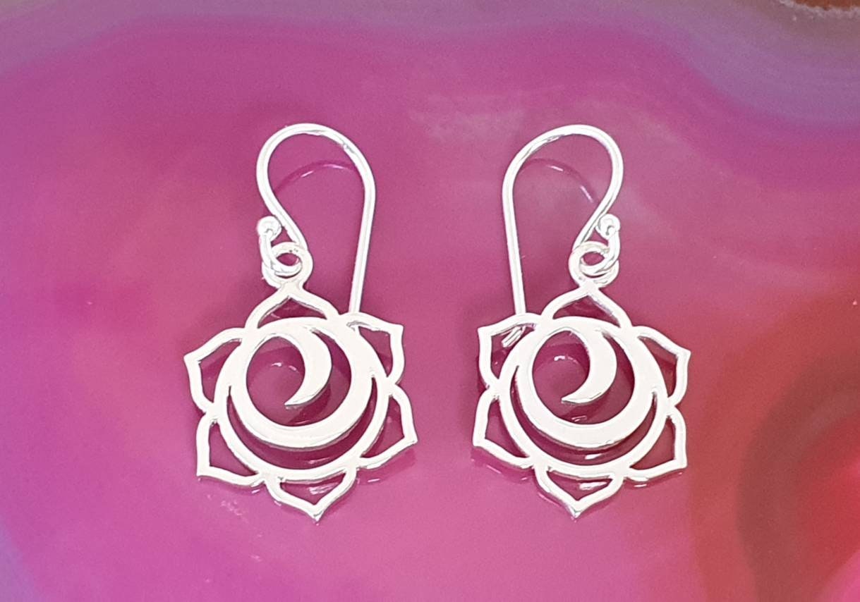 Ohrringe Silber 925, Blumen Ohrhänger Ohrringe Silber 925, Blumen Ohrhänger von NamasteSilber