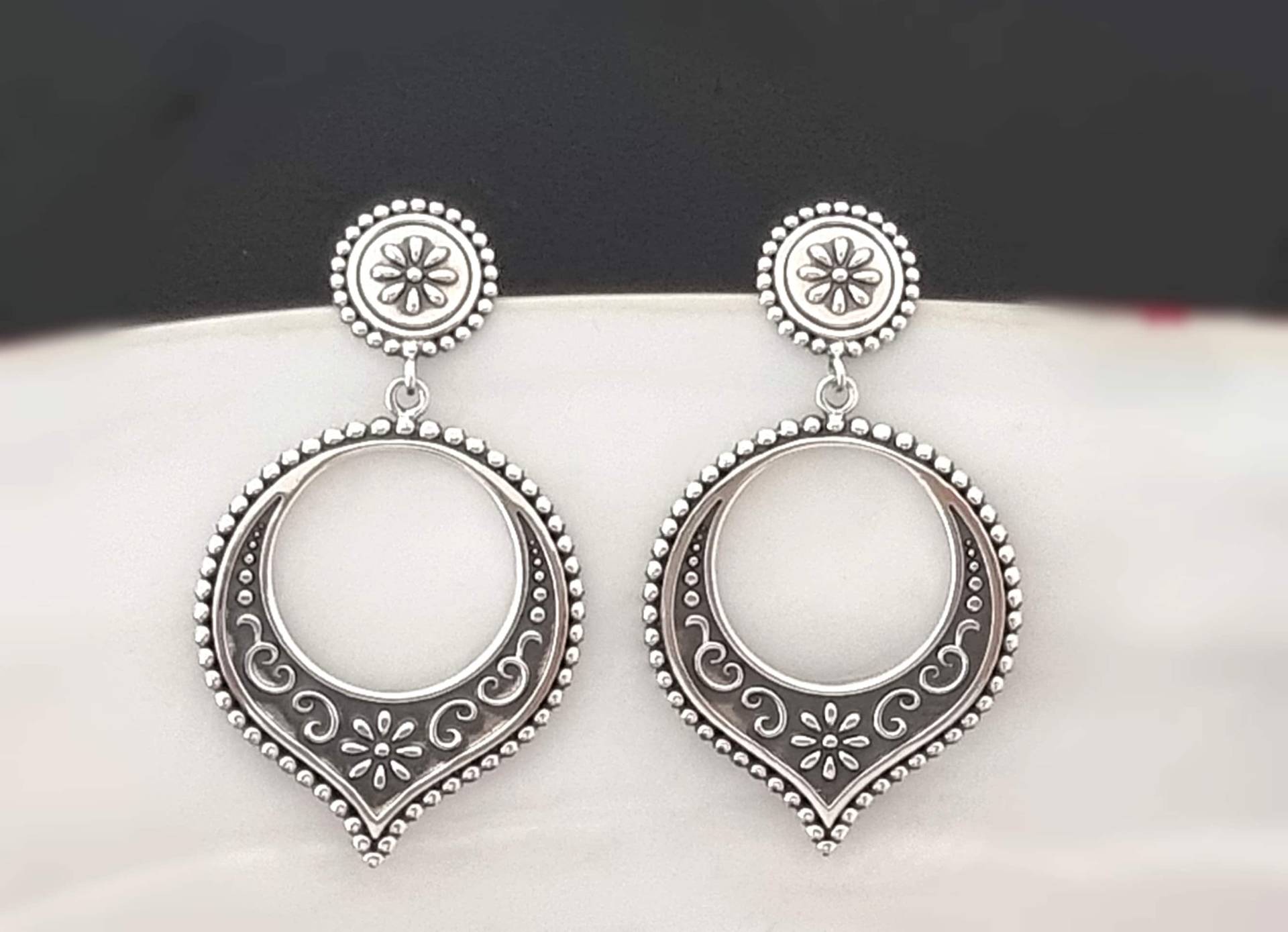 Ohrringe Silber 925, Ohrstecker, Oxidierte Sterling Ohrringe Silber 925, Ohrstecker, Oxidierte Sterling von NamasteSilber