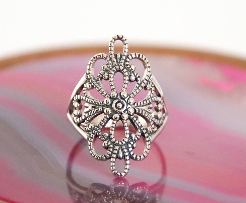 Ring Silber, Sterling Silber 925, Statement, Geschenkidee von NamasteSilber