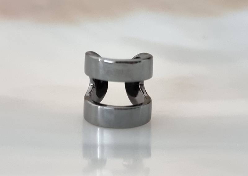 Silber Ohrklemme Schwarz Rhodiniert, Ear Cuff 925, Ohrmanschette, Ohrring Sterling 925 von NamasteSilber