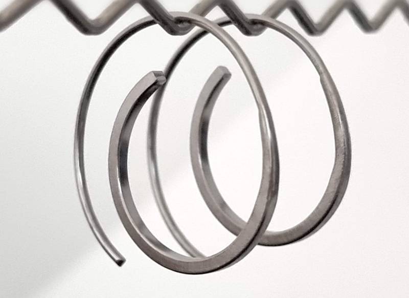 Spiral Ohrringe Schwarz, Sterling Silber 925, Schwarz Rhodiniert von NamasteSilber