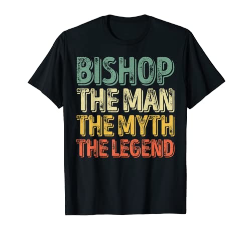 Herren Bishop The Man The Myth The Legend Shirt Vorname Bishop T-Shirt von Name Bishop Funny Shirts