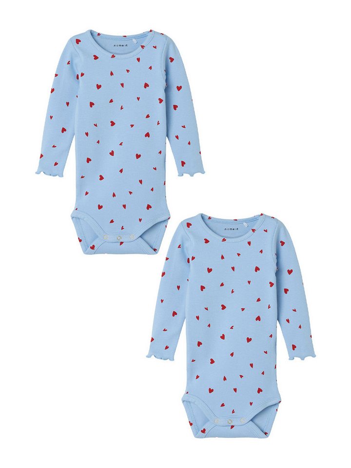 Name It Body 2er-Set Druckknopf Rundhals Langarm (2-tlg) NBFTULLY LS XSL BODY von Name It