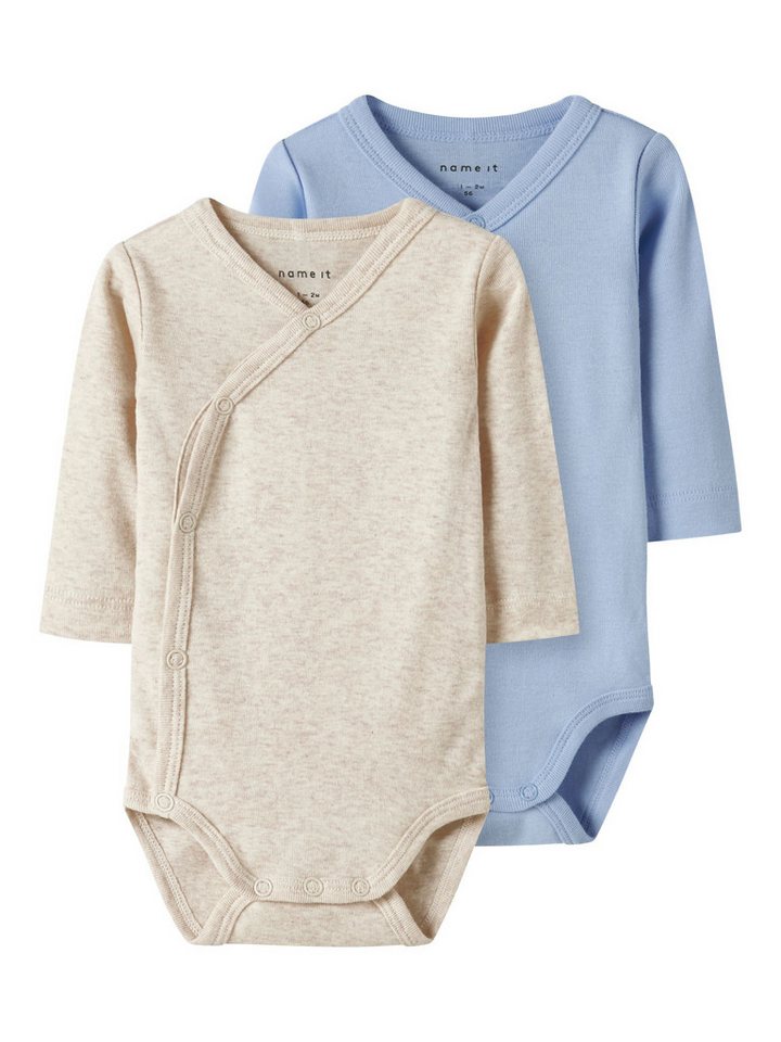 Name It Langarmwickelbody (2-tlg) NBNBODY 2P LS WRAP SOLID von Name It