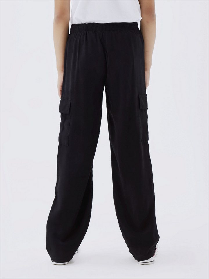 Name It Cargohose NKFBELLA ST TWI CARGO 8262-BU NOOS mit elastischem Bund zum einfachen Reinschlüpfen von Name It