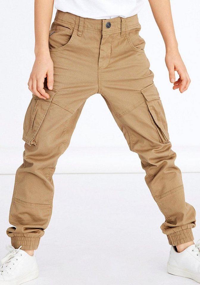 Name It Cargohose NKMRYAN – Hose mit Cargo- und Seitentaschen unifarben, casual, regular fit, Twill von Name It