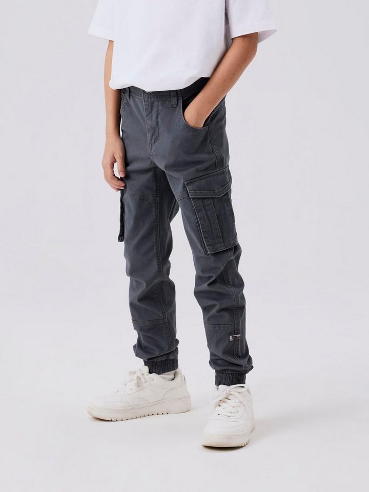 Name It Cargohose NKMRYAN – Hose mit Cargo- und Seitentaschen unifarben, casual, regular fit, Twill von Name It