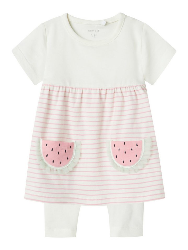 Name It Hausanzug NBFJABELLE SS DRESS SET (Set, 2 tlg) bestehend aus Kleid und Hose von Name It