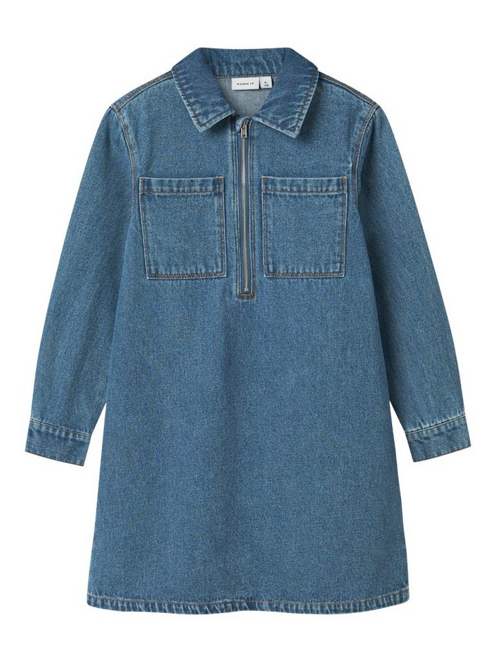 Name It Jeanskleid Name It Jeanskleid mit Reißverschluss Langarm Medium Blue Denim Name It Jeanskleid Name It Jeanskleid mit Reißverschluss Langarm Medium Blue Denim von Name It