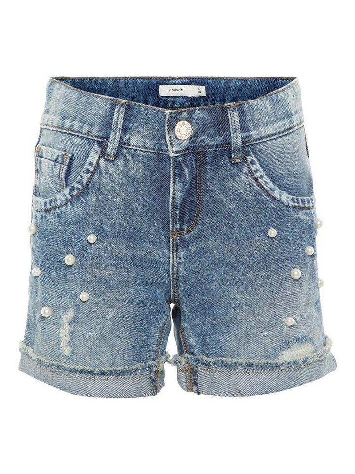 Name It Jeansshorts Name It Mädchen Jeansshorts verziert mit Perlen von Name It