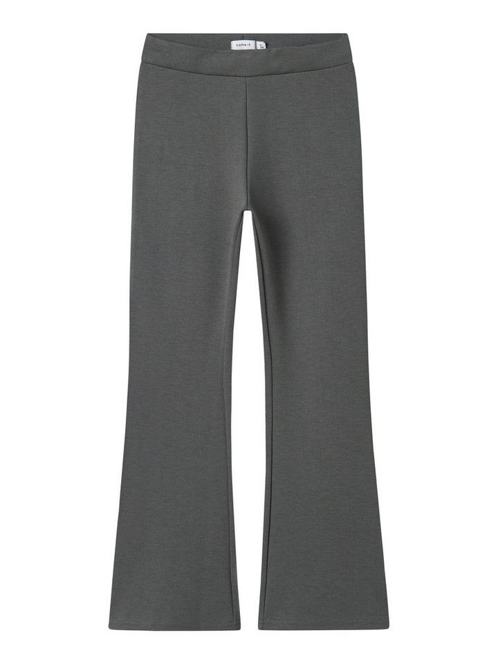 Name It Jogginghose NKFFRIKKALI für Mädchen mit ausgestelltem Bein und Viskose unifarben, casual, ausgestellt, Viskosemix, ohne Kragen von Name It