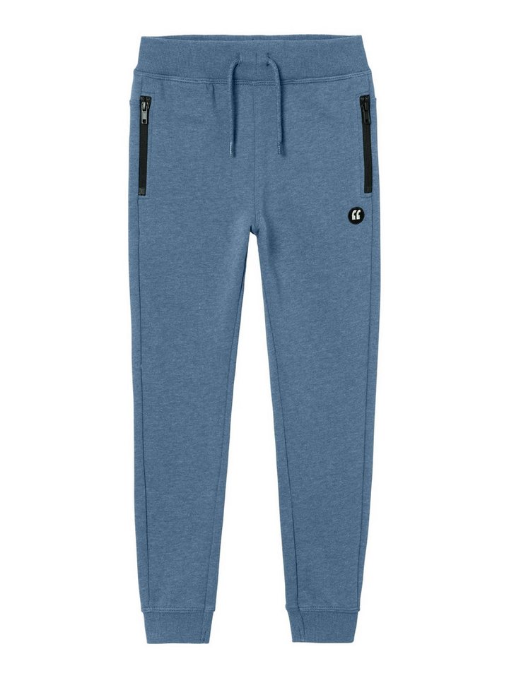 Name It Jogginghose NKMVIMO für Jungen mit Bündchen und Stretchkomfort unifarben, casual, regular fit, Baumwollmischung, Rundhals von Name It