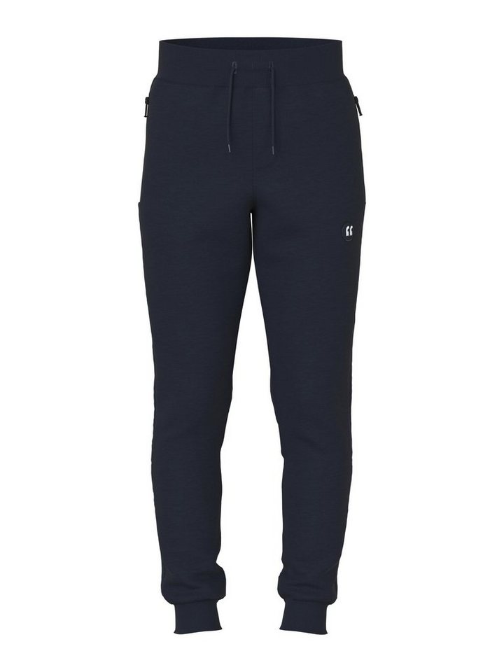 Name It Jogginghose NKMVIMO für Jungen mit Bündchen und Stretchkomfort unifarben, casual, regular fit, Baumwollmischung, Rundhals von Name It