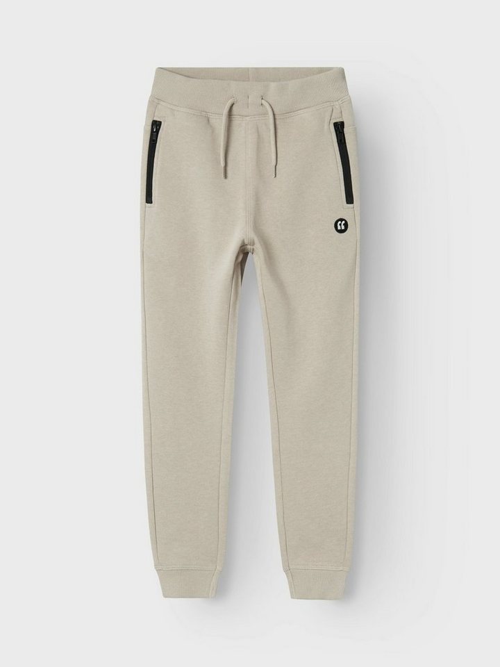 Name It Jogginghose NKMVIMO für Jungen mit Bündchen und Stretchkomfort unifarben, casual, regular fit, Baumwollmischung, Rundhals von Name It