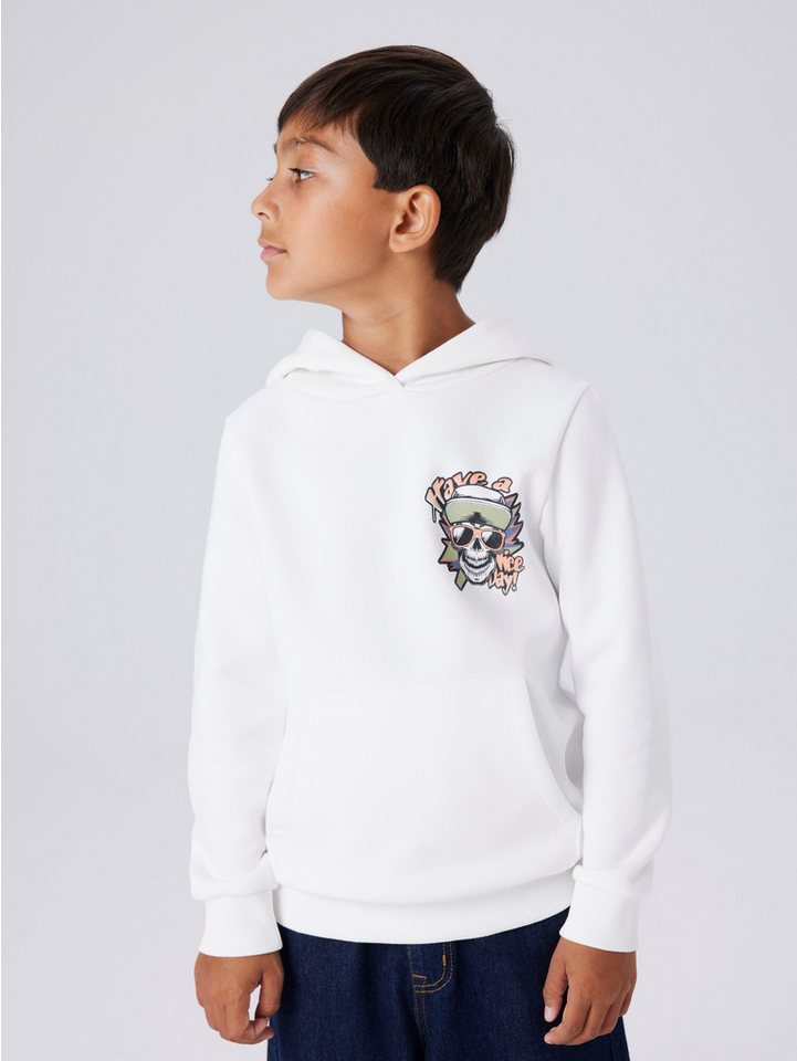 Name It Kapuzensweatshirt NKMBASTIAN LS SWE WH BRU BOX PS NOOS von Name It