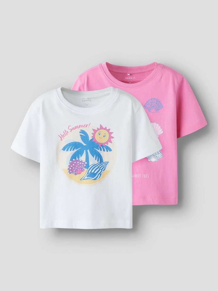 Name It Kurzarmshirt NMFJASSA 2P SS NREG TOP PB (Packung, 2-tlg) von Name It