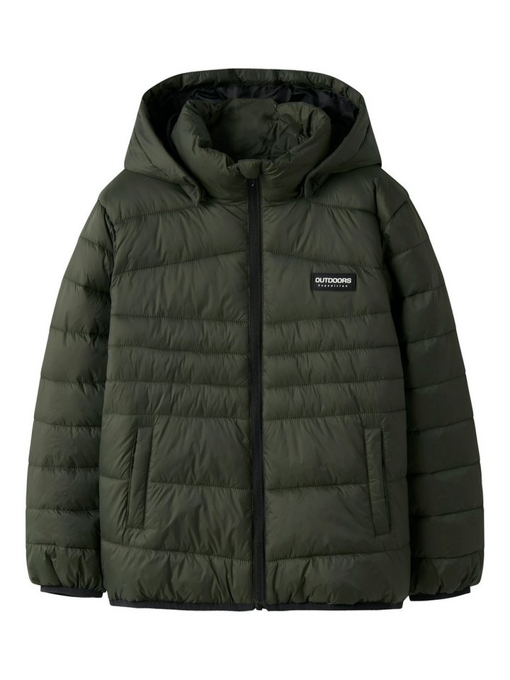 Name It Kurzjacke Kapuzen-Outdoorjacke mit Reißverschlusstaschen NKMMARBLE JACKET PB NOOS von Name It