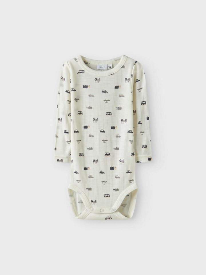 Name It Langarmbody NBMWANG WOOL NEEDLE LS BODY NOOS aus reiner Merinowolle von Name It