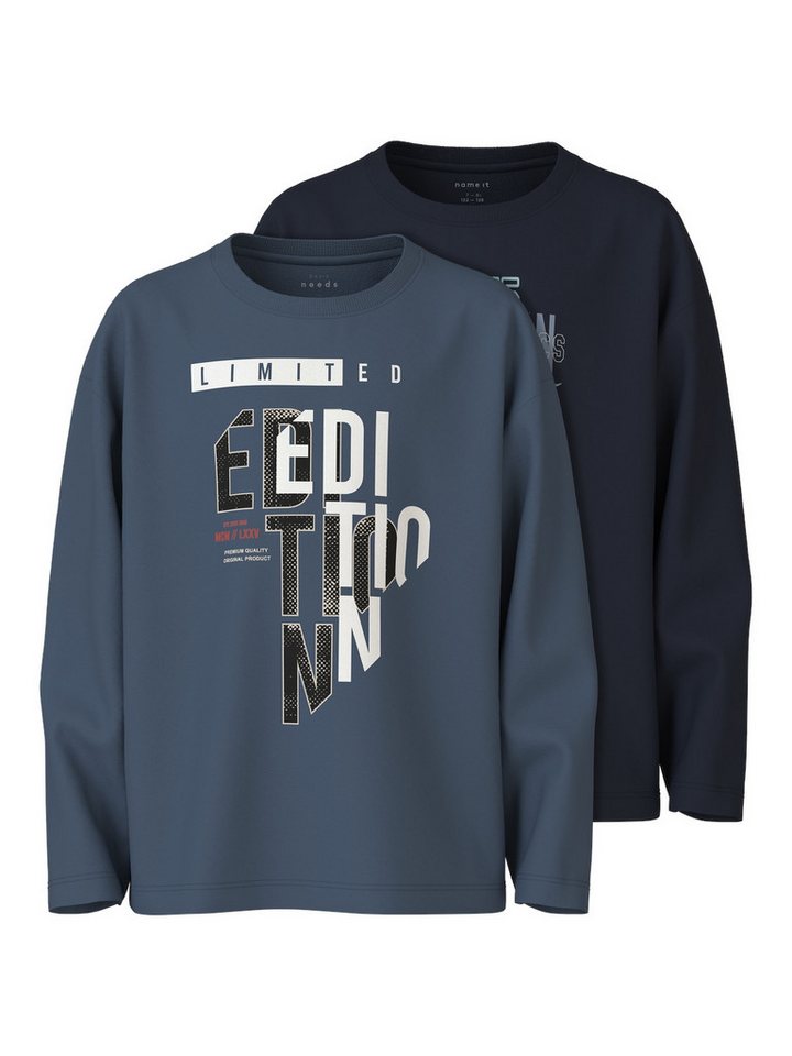 Name It Langarmshirt (2-tlg) NKMVICTOR 2P LS RLX TOP von Name It