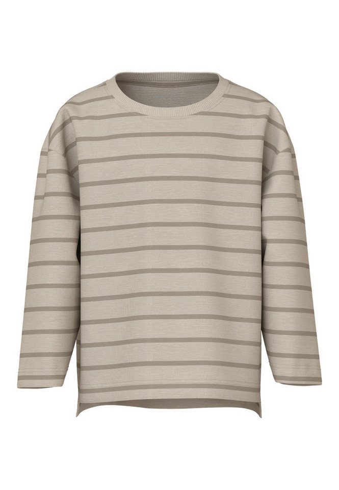 Name It Langarmshirt Gestreiftes Rundhals Tiefe Schultern NMMVOBY LS RLX TOP von Name It