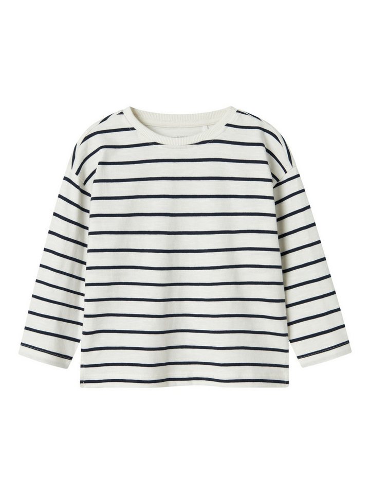 Name It Langarmshirt Gestreiftes Rundhals Tiefe Schultern NMMVOBY LS RLX TOP von Name It