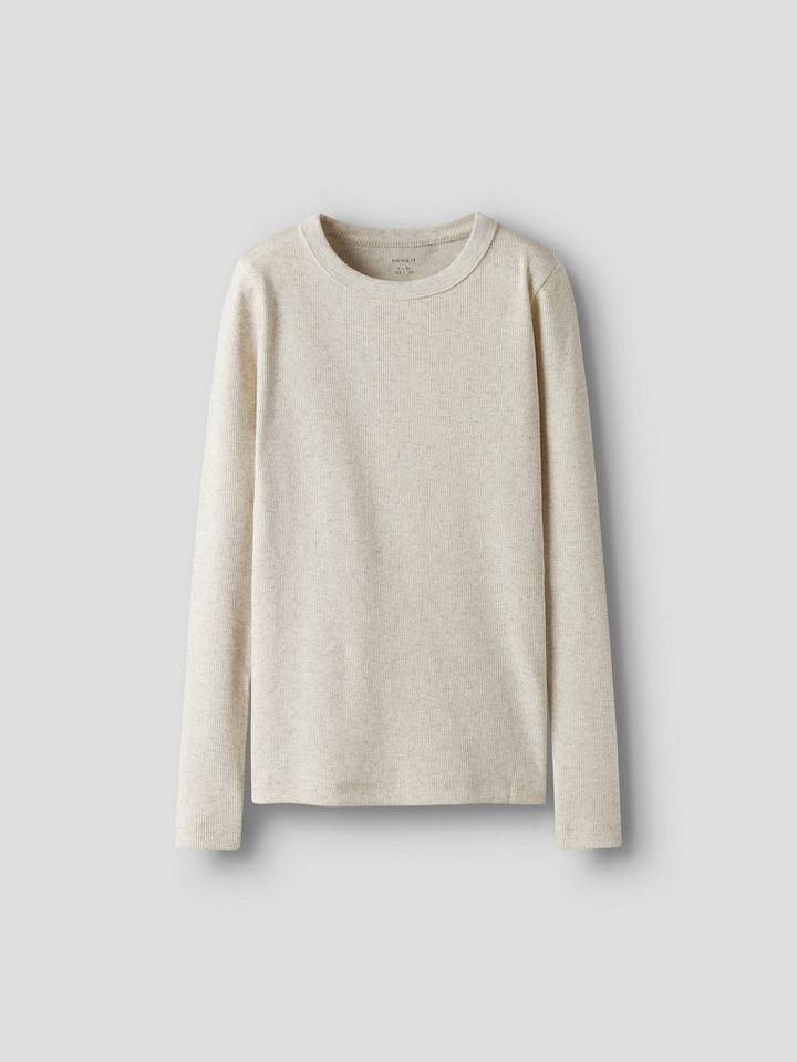 Name It Langarmshirt NKFNAKAL LS TOP NOOS in Basic-Form und leicht gerippter Qualität von Name It