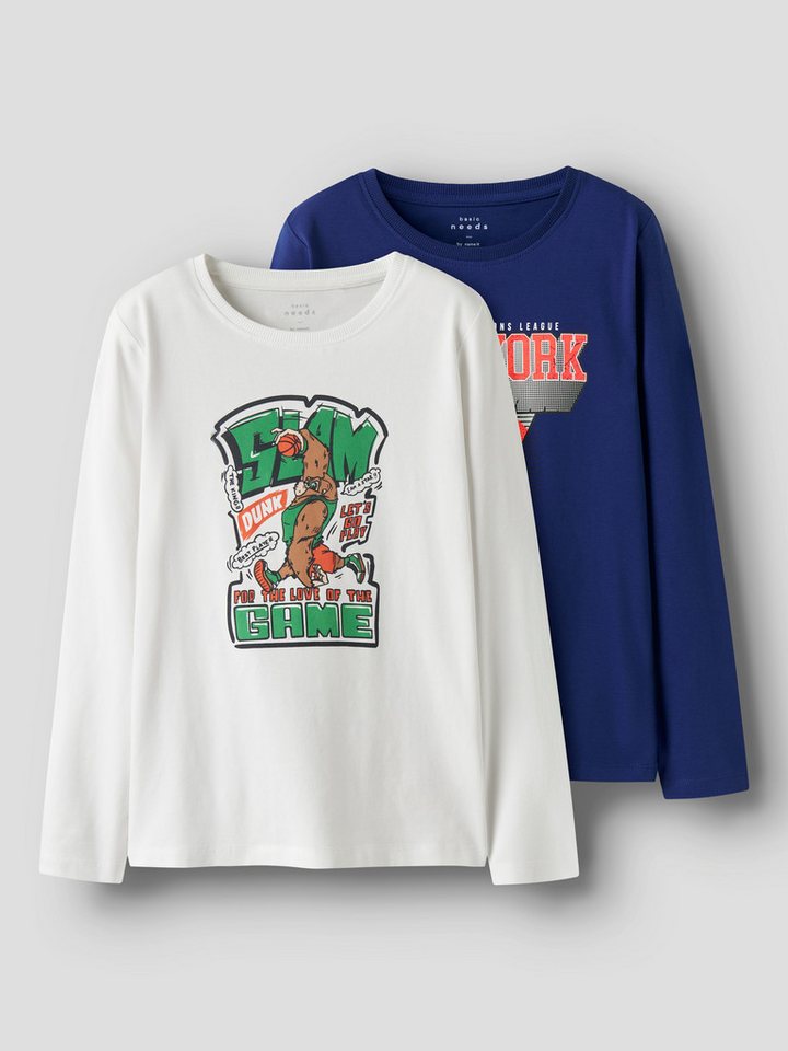 Name It Langarmshirt NKMVUX 2P LS TOP (Packung, 2-tlg) von Name It