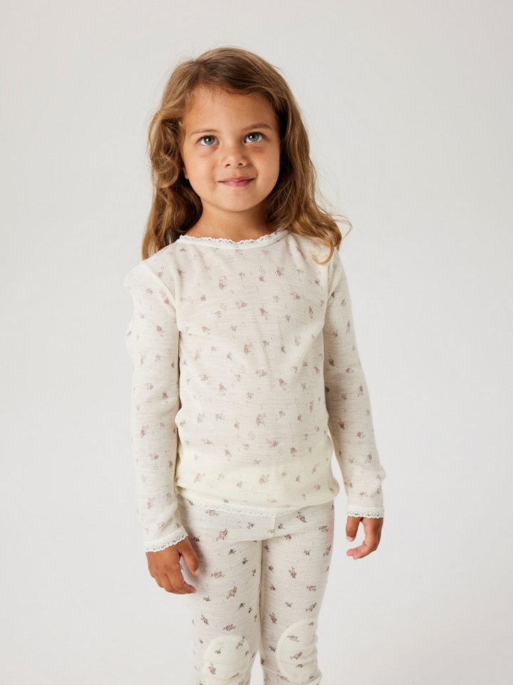 Name It Langarmshirt NMFWANG WOOL NEEDLE LS TOP NOOS aus reiner Merinowolle von Name It
