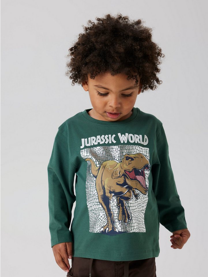 Name It Langarmshirt NMMJEWEL JURASSIC NREG LS TOP NOOS SKY von Name It