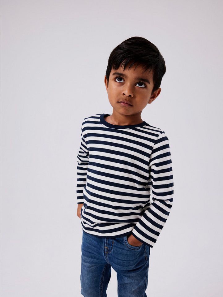 Name It Langarmshirt NMMSALMO NREG LS TOP NOOS im tollen Ringel-Look von Name It