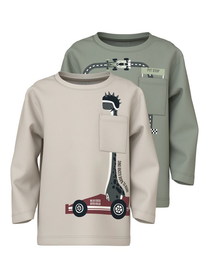 Name It Langarmshirt NMMVILIAN 2P LS NREG TOP (Packung, 2-tlg) von Name It