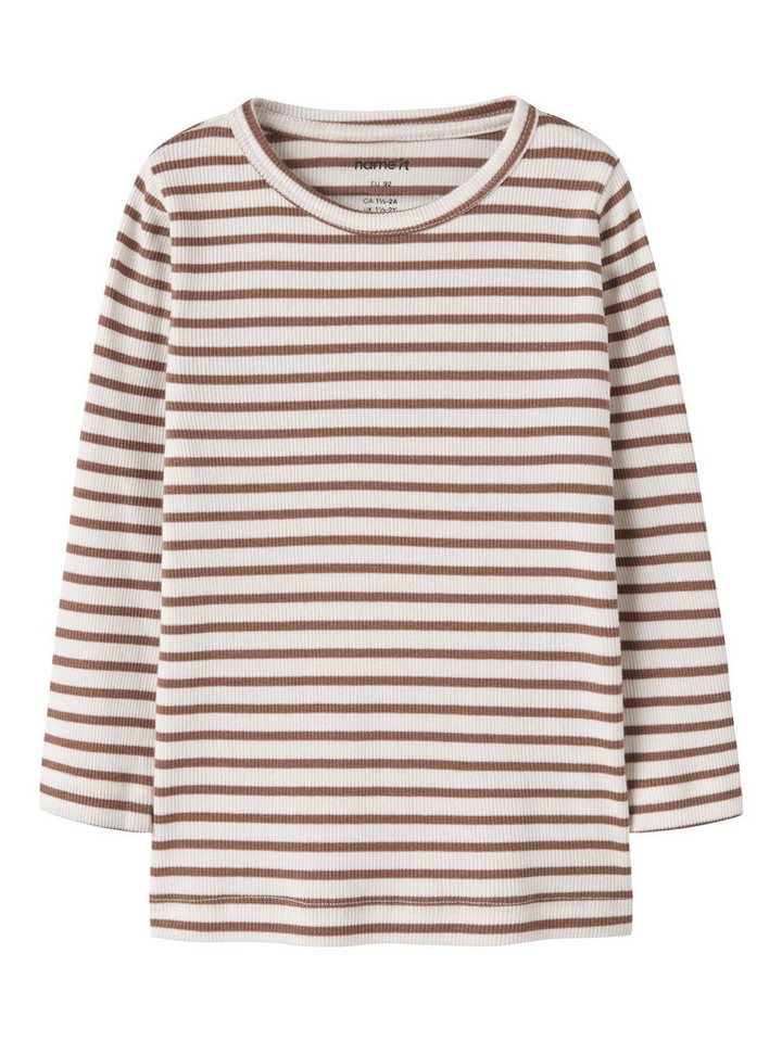 Name It Langarmshirt NMNBANI LS XSL TOP NOOS Ringel-Look in toller Rippen-Qualität von Name It