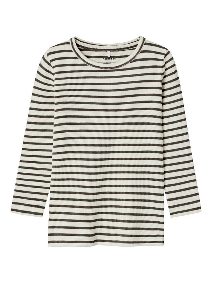 Name It Langarmshirt NMNBANI LS XSL TOP NOOS Ringel-Look in toller Rippen-Qualität von Name It