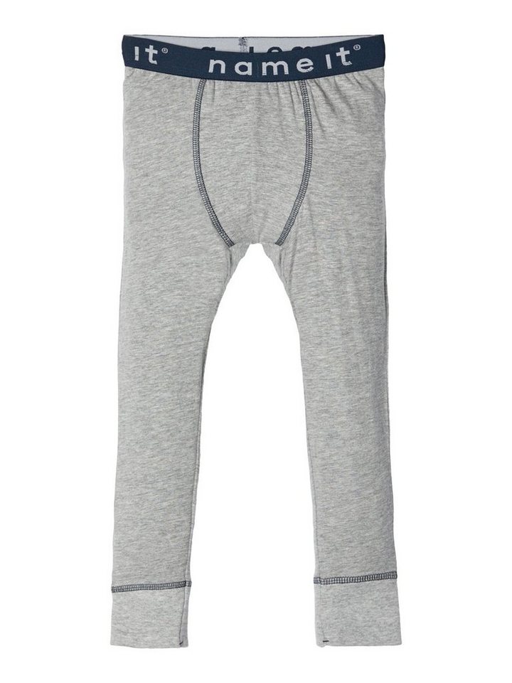 Name It Lange Unterhose Name It Jungen Unterhose lang mit Logo in grau (1-St) von Name It