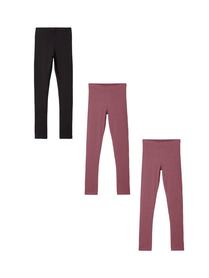 Name It Leggings Basic 3er Stück Set NKFVIVIAN (3-tlg) NKFVIVIAN LEGGING NOOS von Name It