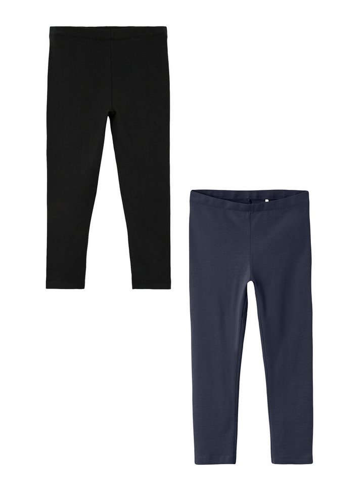 Name It Leggings 2er-Set wadenlang elastisch bequem (2-tlg) NKFVIVIAN CAPRI LEGGING FF NOOS von Name It
