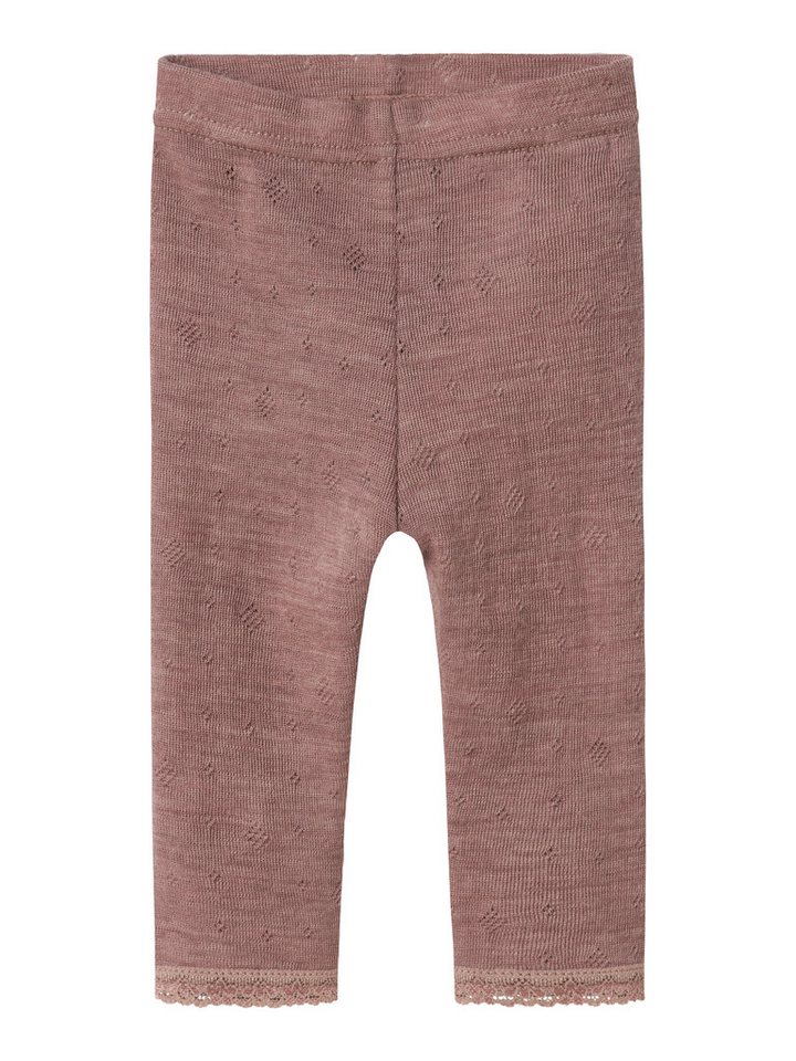 Name It Leggings NBFWANG WOOL NEEDLE LEGGING SOLID NOOS aus reiner Merinowolle von Name It