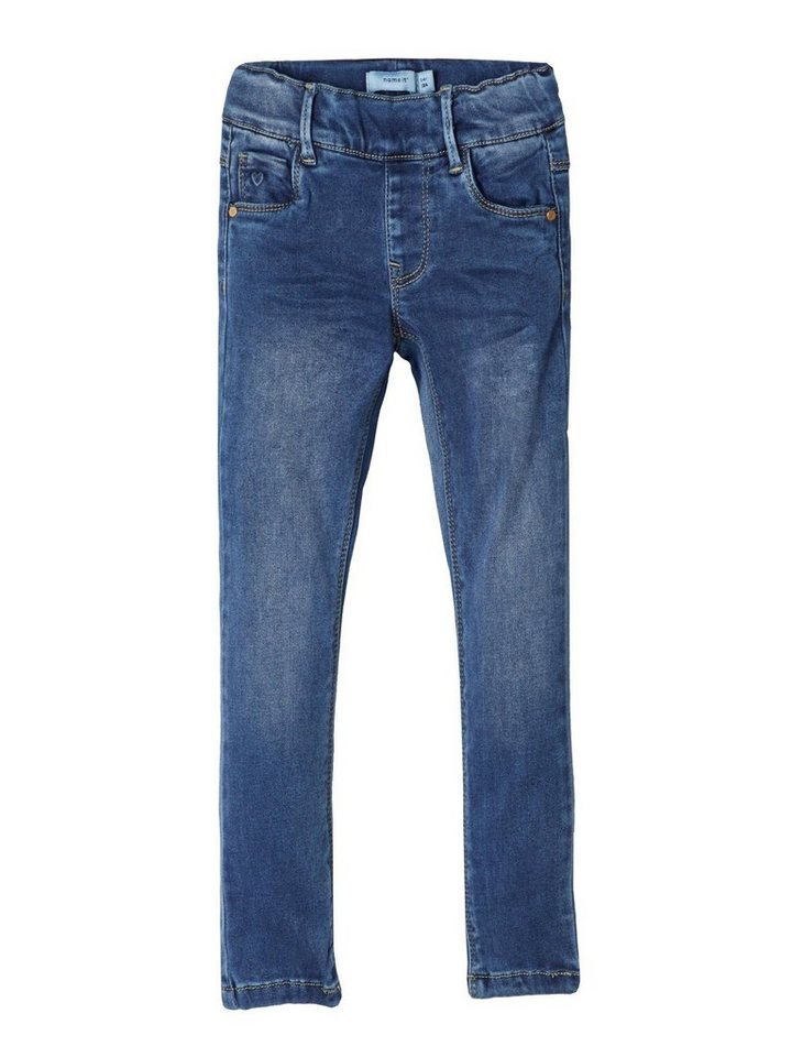 Name It Jeggings Mädchen weiche Denim-Jeggings 92 mit elastischem Bund von Name It