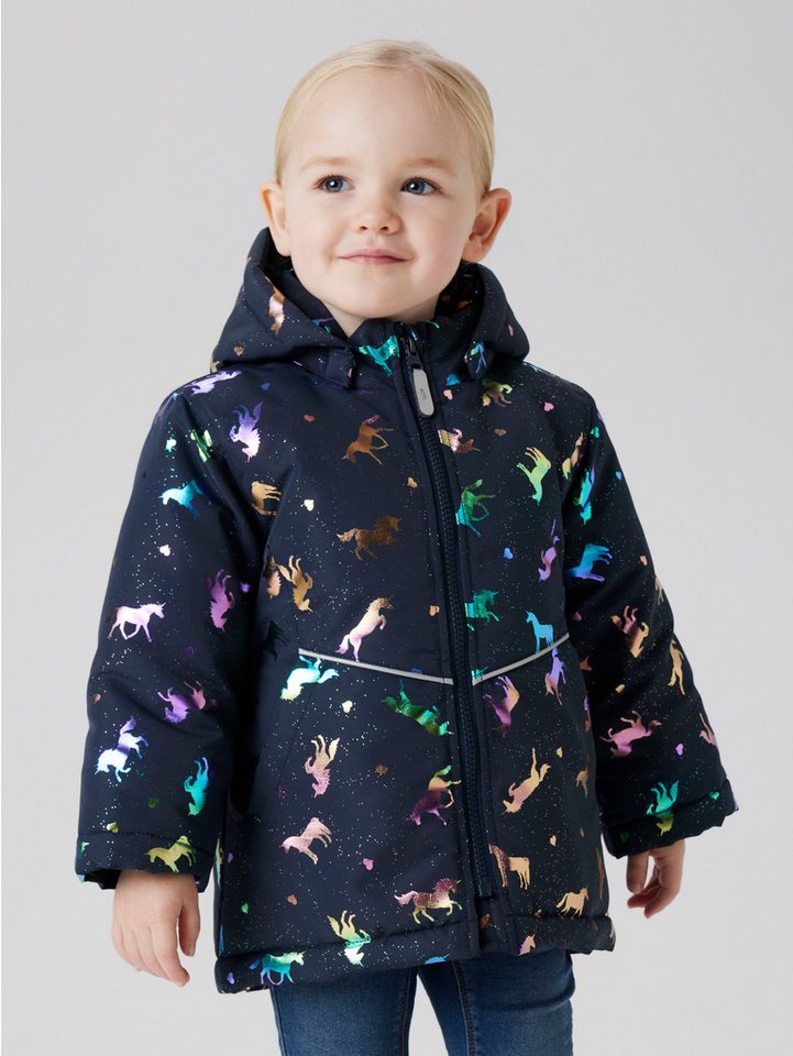 Name It Outdoorjacke NMFMAXI PA JACKET FOIL AOP NOOS mit dekorativen und reflektierenden Details von Name It