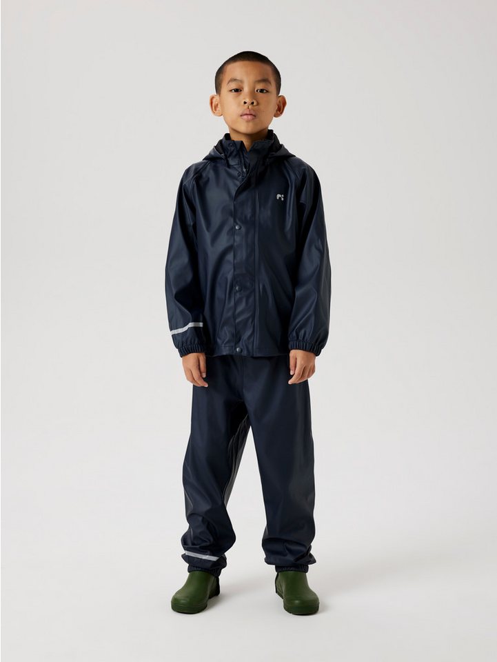 Name It Regenmantel NKNDRY10 für Mädchen mit Regenjacke und Hose im Set (Set, 2-tlg) unifarben, casual, regular fit, Kunstfaser, Web von Name It