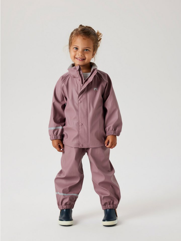 Name It Regenmantel NKNDRY10 für Mädchen mit Regenjacke und Hose im Set (Set, 2-tlg) unifarben, casual, regular fit, Kunstfaser, Web von Name It