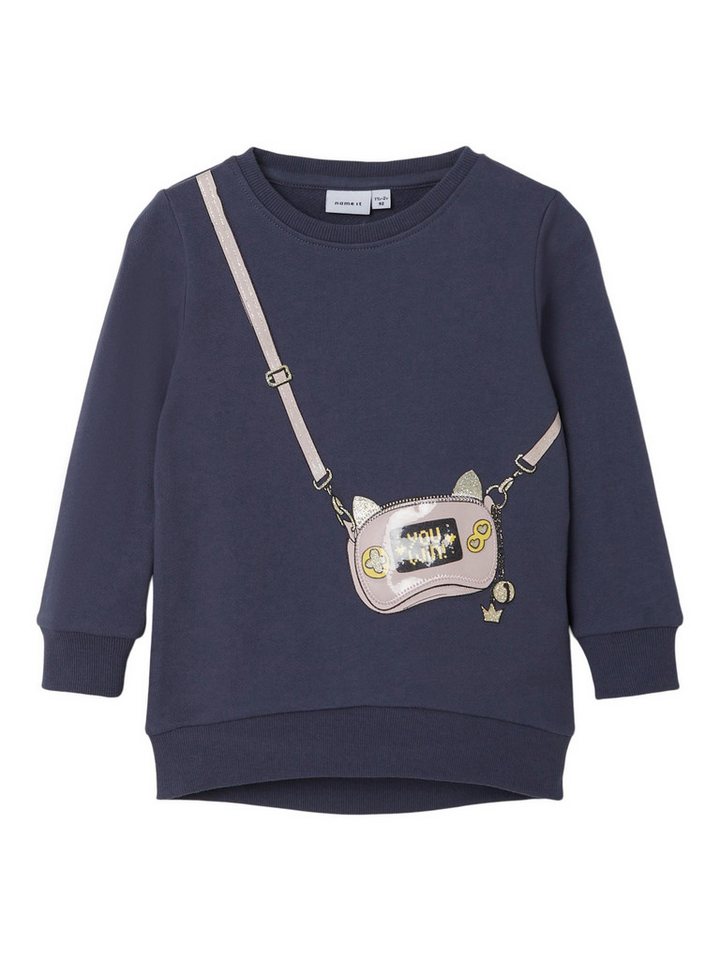 Name It Rundhalspullover Name It Mädchen langarm Sweatshirt Bio-Baumwolle Wild Wind 98 von Name It