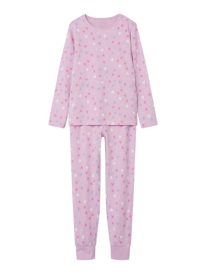 Name It Schlafanzug NKFNIGHTSET PINK HEARTS von Name It
