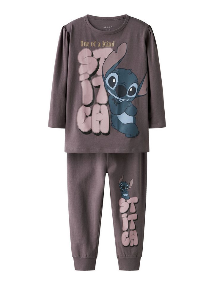 Name It Schlafanzug NMFOLINA STITCH LS NIGHTSET WDI von Name It
