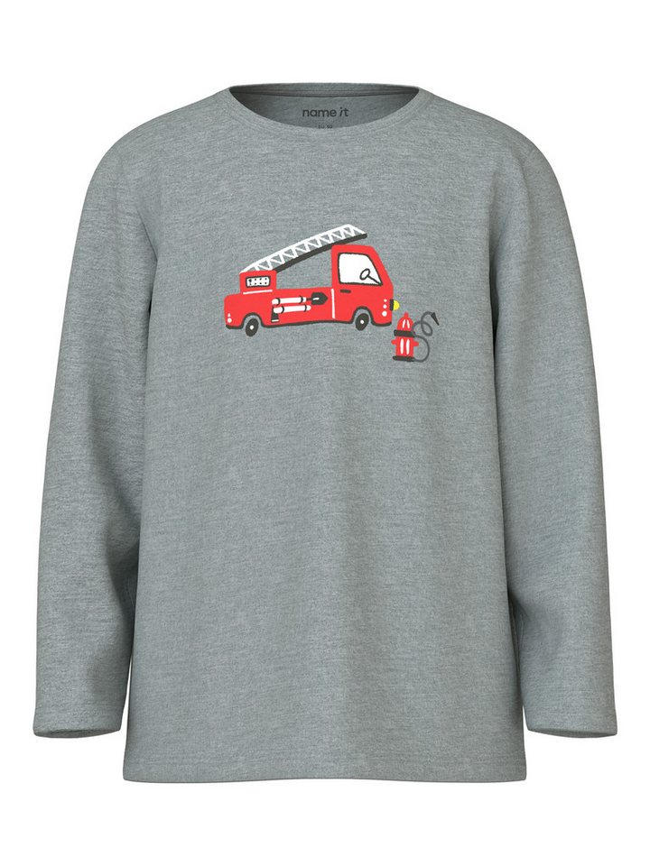 Name It Schlafanzug NMMNIGHTSET GREY FIRETRUCK NOOS (Set, 2 tlg) von Name It