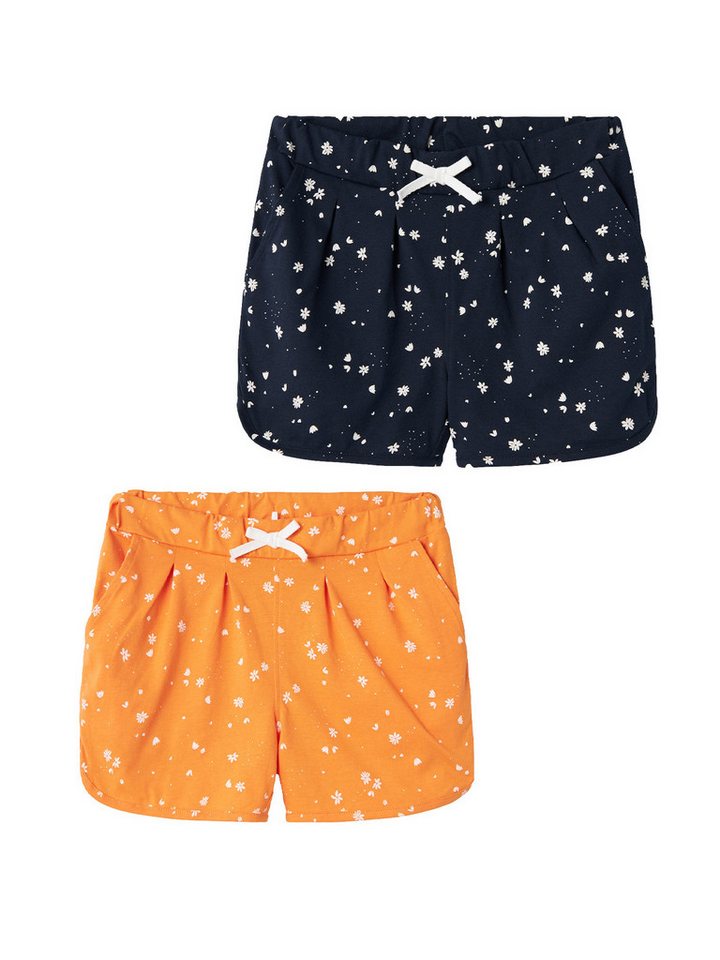 Name It Shorts Shorts 2er-Set Plissierte Baumwolle Kinder Pants (2-tlg) NMFHENRA SHORTS PB von Name It